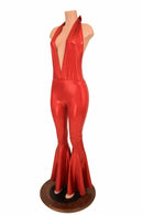 "Josie" Halter Bell Bottom Flare Catsuit - Coquetry Clothing