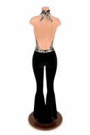 Josie Halter Bell Bottom Flare Catsuit - Coquetry Clothing