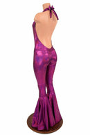 "Josie" Halter Bell Bottom Flare Catsuit - Coquetry Clothing