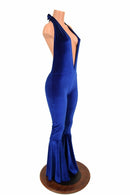 "Josie" Halter Bell Bottom Flare Catsuit - Coquetry Clothing