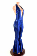 "Josie" Halter Bell Bottom Flare Catsuit - Coquetry Clothing