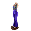 Josie Halter Bell Bottom Flare Catsuit - Coquetry Clothing