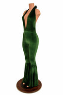 Josie Halter Bell Bottom Flare Catsuit - Coquetry Clothing