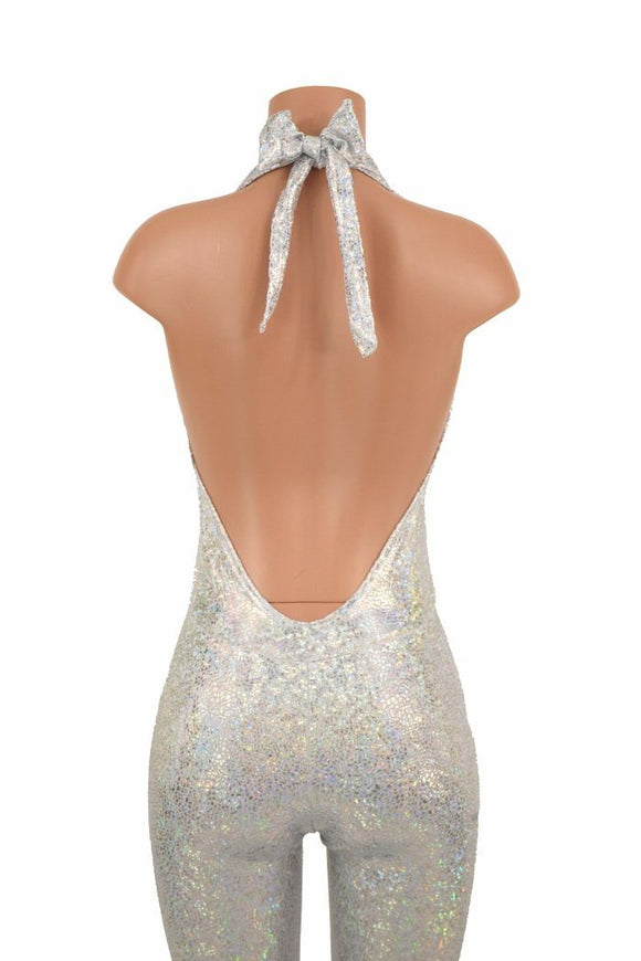Josie Halter Bell Bottom Flare Catsuit - Coquetry Clothing