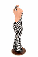 "Josie" Halter Bell Bottom Flare Catsuit - Coquetry Clothing
