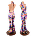 Josie Halter Bell Bottom Flare Catsuit - 1