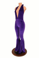 "Josie" Halter Bell Bottom Flare Catsuit - 5
