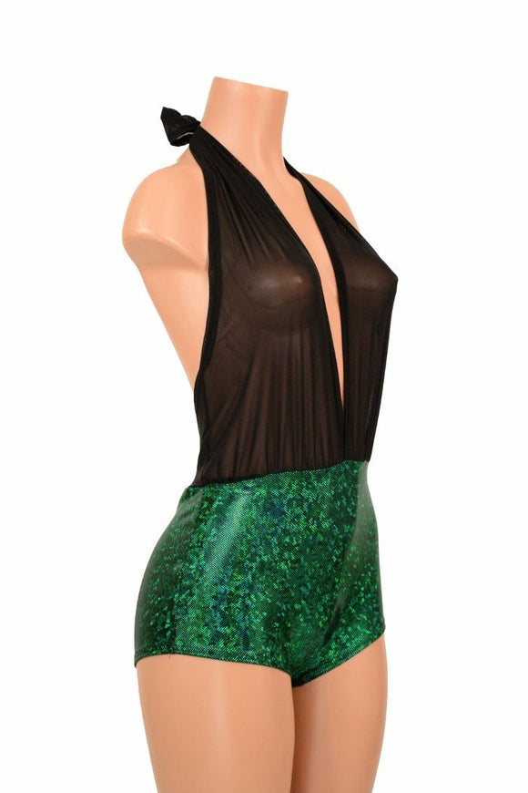 "Josie" Romper in Green Kaleidoscope - Coquetry Clothing
