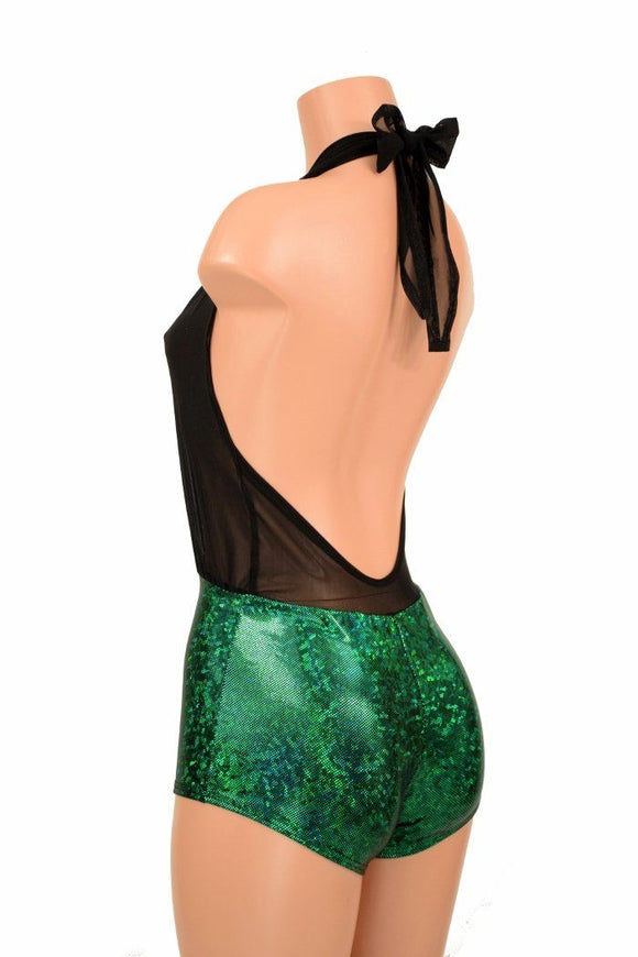 "Josie" Romper in Green Kaleidoscope - Coquetry Clothing