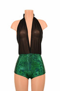"Josie" Romper in Green Kaleidoscope - 2