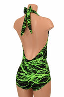 "Josie" Romper in Green Lightning - Coquetry Clothing