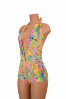 "Josie" Romper in Neon Flux - Coquetry Clothing