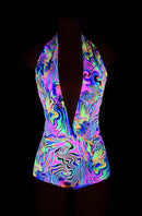 "Josie" Romper in Neon Flux - Coquetry Clothing