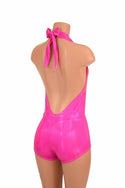 "Josie" Romper in Pink Sparkly Jewel Holographic - 4