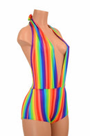 "Josie" Romper in Rainbow Stripe - Coquetry Clothing