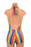 "Josie" Romper in Rainbow Stripe - 5