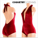 "Josie" Romper in Red Velvet - 6