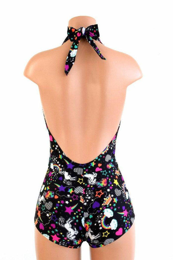 "Josie" Romper in Unicorns & Rainbows - Coquetry Clothing