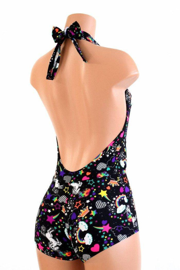 "Josie" Romper in Unicorns & Rainbows - Coquetry Clothing