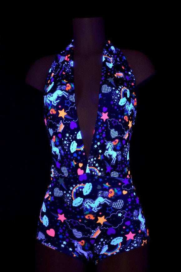 "Josie" Romper in Unicorns & Rainbows - Coquetry Clothing