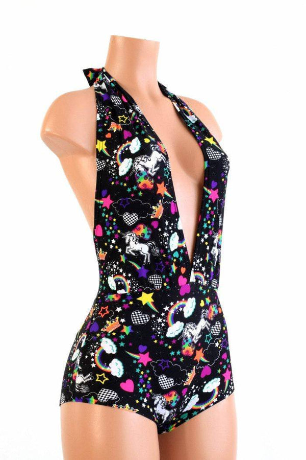 "Josie" Romper in Unicorns & Rainbows - 2