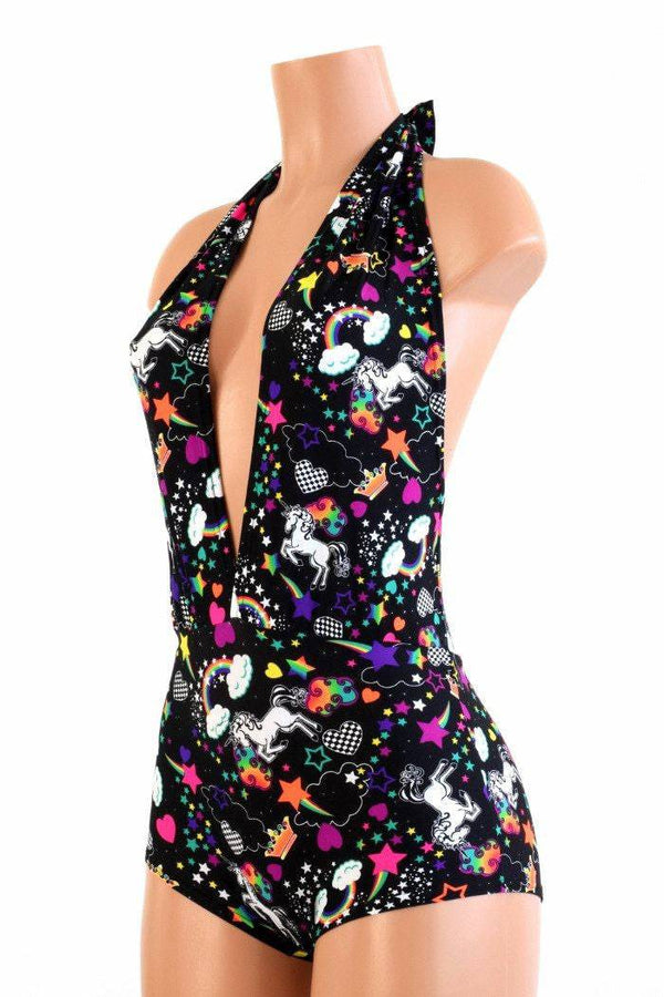 "Josie" Romper in Unicorns & Rainbows - 1