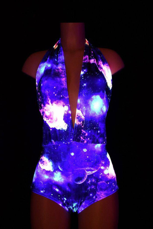 "Josie" Romper in UV Glow Galaxy - 2