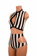 Keyhole Crop Top & Hipnotic Shorts Set - Coquetry Clothing