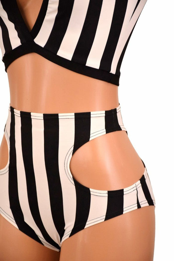 Keyhole Crop Top & Hipnotic Shorts Set - Coquetry Clothing