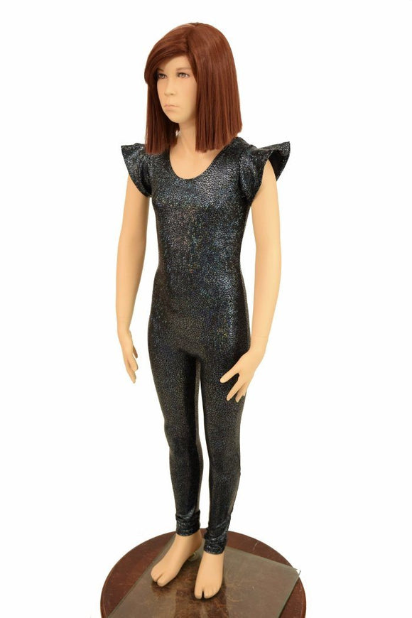 Kids Black Flip Sleeve Catsuit - Coquetry Clothing