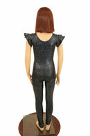 Kids Black Flip Sleeve Catsuit - Coquetry Clothing