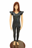 Kids Black Flip Sleeve Catsuit - Coquetry Clothing