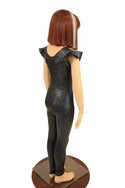 Kids Black Flip Sleeve Catsuit - 3