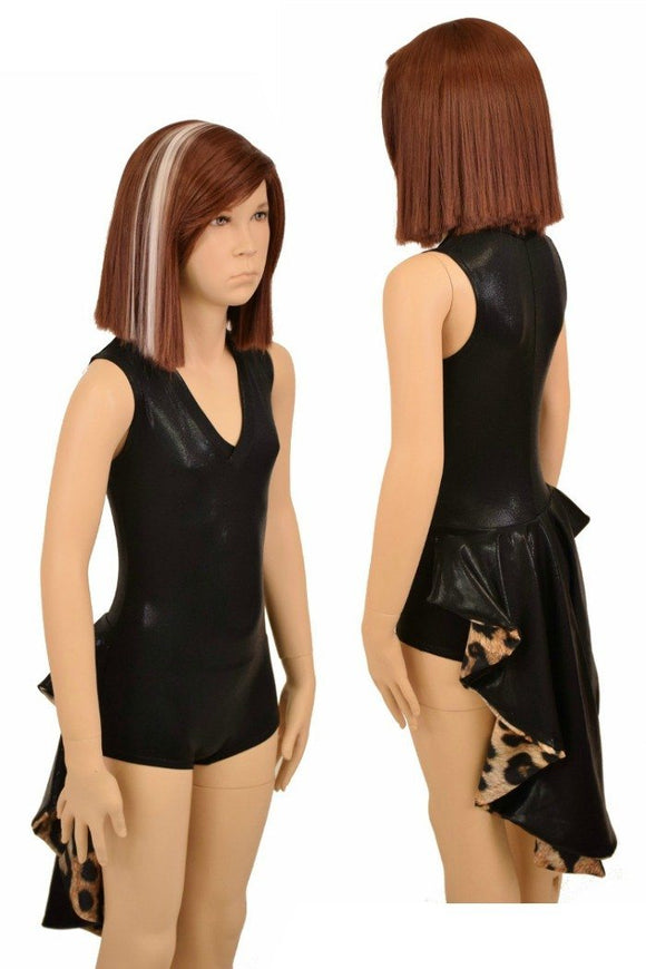 Kids Black Tuxedo Style Romper - Coquetry Clothing
