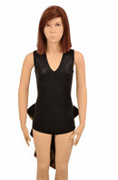 Kids Black Tuxedo Style Romper - Coquetry Clothing