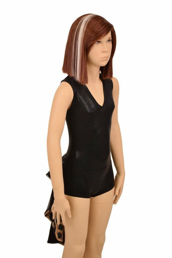 Kids Black Tuxedo Style Romper - Coquetry Clothing