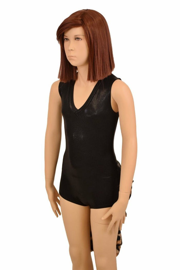 Kids Black Tuxedo Style Romper - Coquetry Clothing