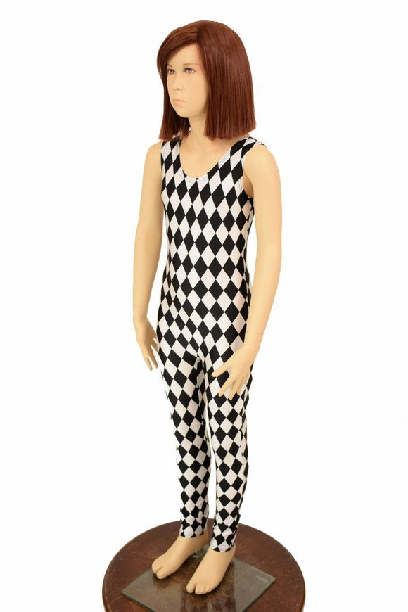 Kids Black & White Catsuit - Coquetry Clothing