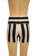 Kids Black & White Shorts - 4