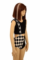 Kids Color Split Suspender Romper - Coquetry Clothing
