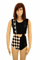Kids Color Split Suspender Romper - Coquetry Clothing