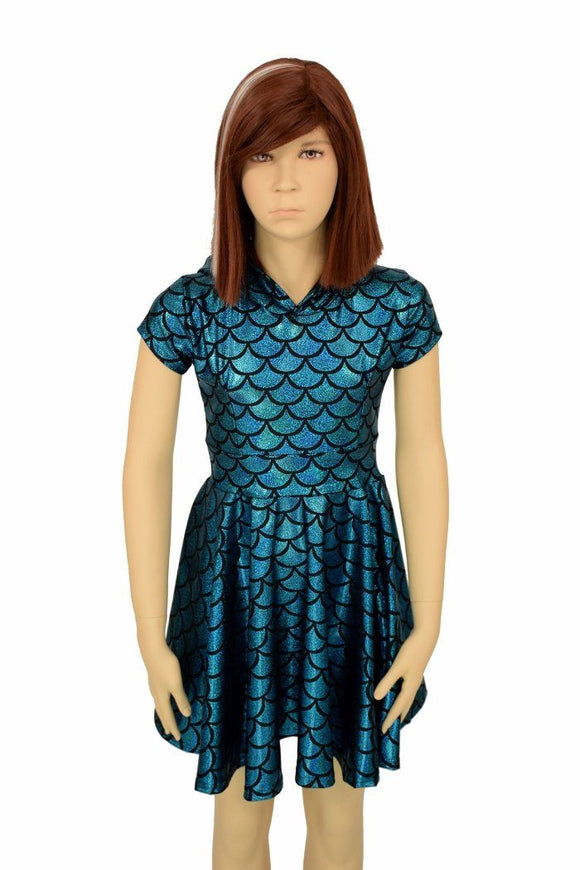 Kids Dragon Hoodie Skater Dress - Coquetry Clothing