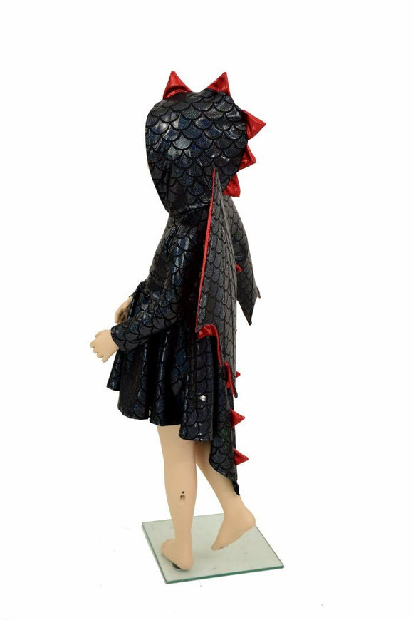 Kids Dragon Tail Skater Dress (+Dragon Wings!) - Coquetry Clothing