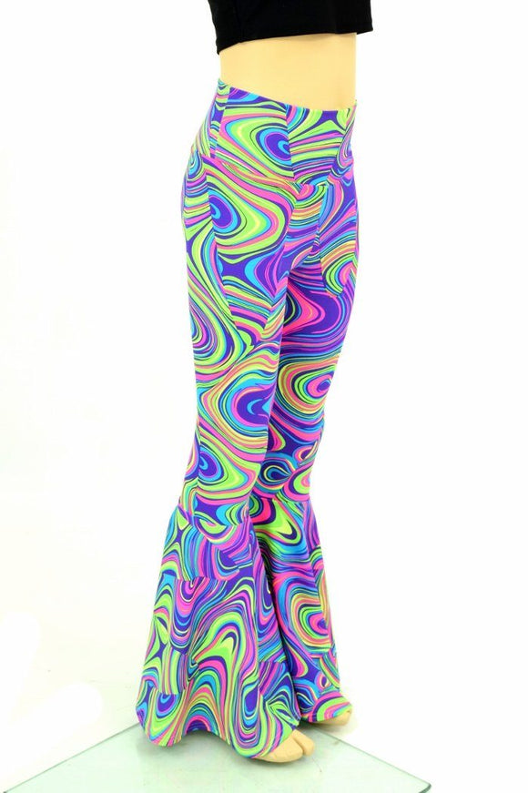 Kids Glow Worm Bell Bottom Flares - Coquetry Clothing