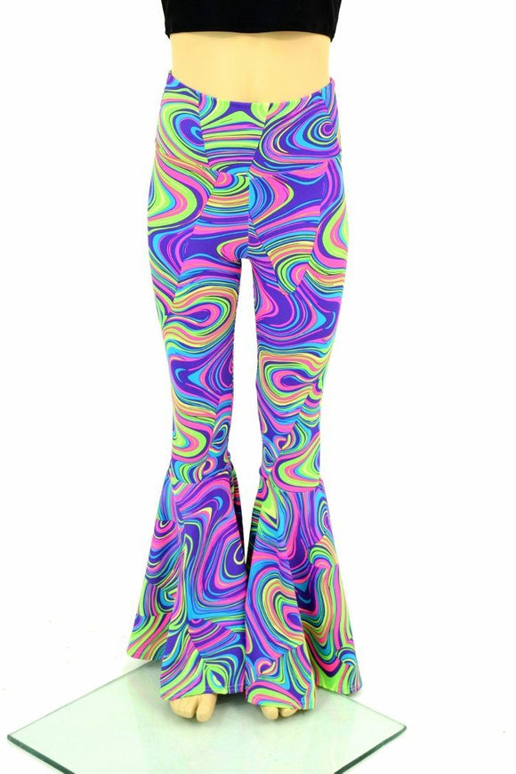 Kids Glow Worm Bell Bottom Flares - Coquetry Clothing