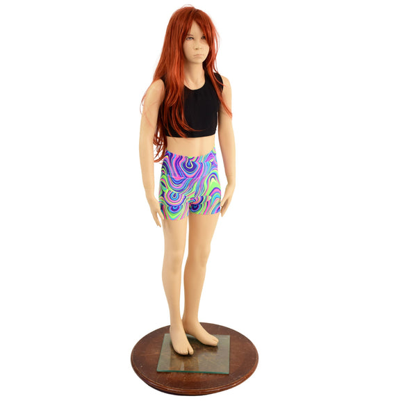 Kids Glow Worm Shorts - Coquetry Clothing