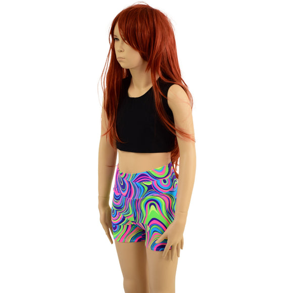 Kids Glow Worm Shorts - Coquetry Clothing