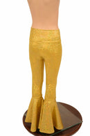 Kids Gold Bell Bottom Flares - Coquetry Clothing