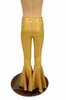 Kids Gold Bell Bottom Flares - Coquetry Clothing