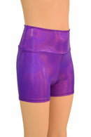 Kids Grape Holo Shorts - Coquetry Clothing
